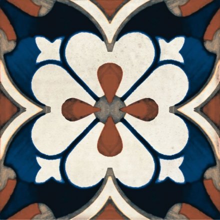 9 X 9 Art Deco 001 Satin Porcelain tile 