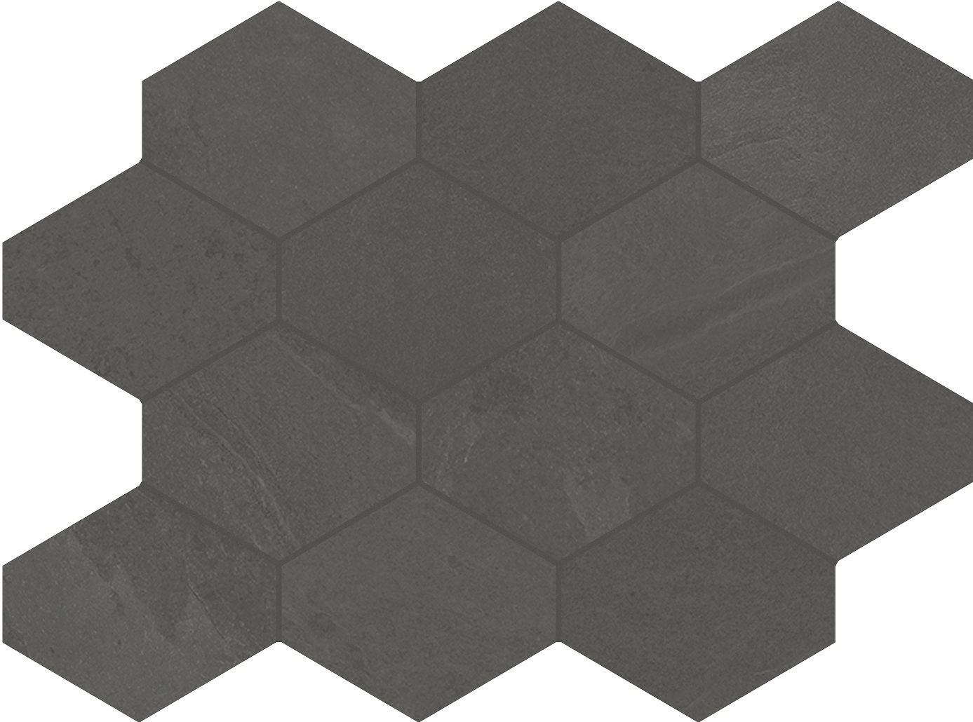 4 x 4 Brazilian Slate Pencil Grey Rectified Porcelain hexagon