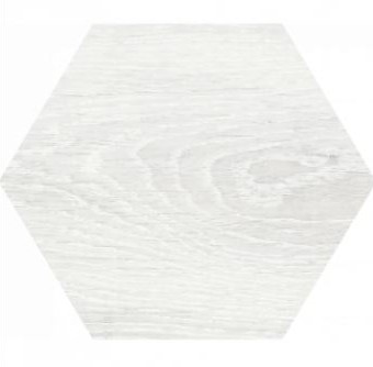 9 x 9 Yosemite Blanco wood look porcelain hexagon