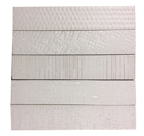 2 X 10 2 X 10 Mattone Valge Flat Porcelain